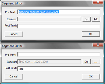 Composit image which shows both the split directory segment and the remaining file segment after using split.