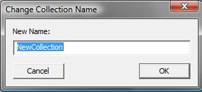 Fusker Collection name edit dialog