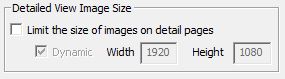 Detailed Page Image Size cut out from Images Tab of the Image Surfer Pro User Preferences