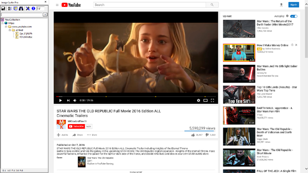 Original webpage: YouTube page for Star wars: The Old Republic - full movie cinematic trailers
